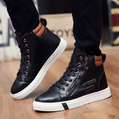 Boots - chaussures en Microfiber ronde pour printemps - loisir - semelle caoutchouc - Ref 954664