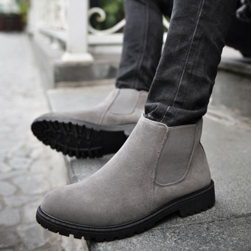 Boots - chaussures en Cuir spatial ronde pour été - tendance des jeunes - semelle caoutchouc - Ref 954685