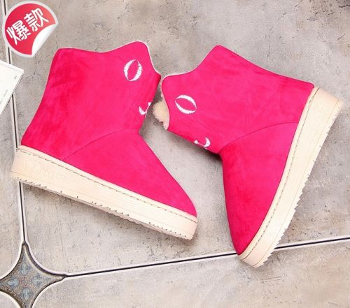 Boots - chaussures en ronde pour hiver - tendance des jeunes - semelle plastique - Ref 954698