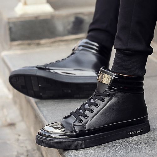 Boots - chaussures en PU HILLGLOBAL ronde pour hiver - loisir - semelle caoutchouc - Ref 954703