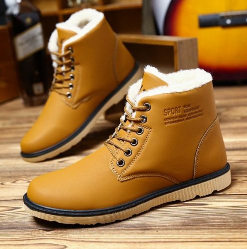 Boots - chaussures en PU ronde pour hiver - loisir - semelle caoutchouc - Ref 954707