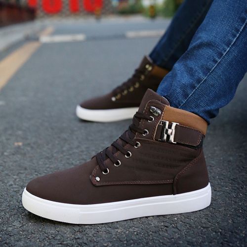 Boots - chaussures en PU ronde pour printemps - loisir - semelle caoutchouc - Ref 954805