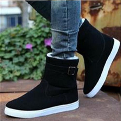 Boots - chaussures en Nubuck ronde pour hiver - Europe - semelle fond composite - Ref 954821