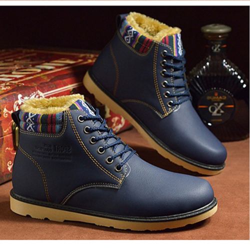 Boots - chaussures en PU ronde pour hiver - loisir - semelle caoutchouc - Ref 954954