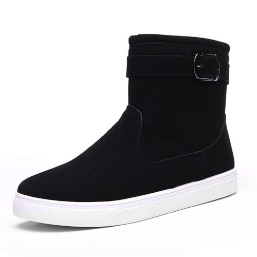 Boots - chaussures en PU ronde pour hiver - loisir - semelle caoutchouc - Ref 954980