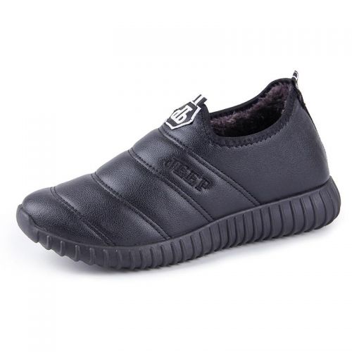 Boots - chaussures en PU ronde pour hiver - loisir - semelle caoutchouc - Ref 954997