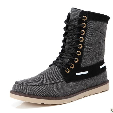 Boots - chaussures en toile CUTDEER ronde pour hiver - loisir - semelle plastique - Ref 955027