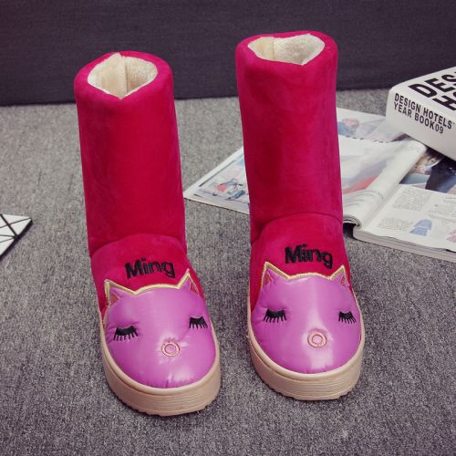 Boots - chaussures en ronde pour hiver - simple - semelle caoutchouc mousse EVA - Ref 955031