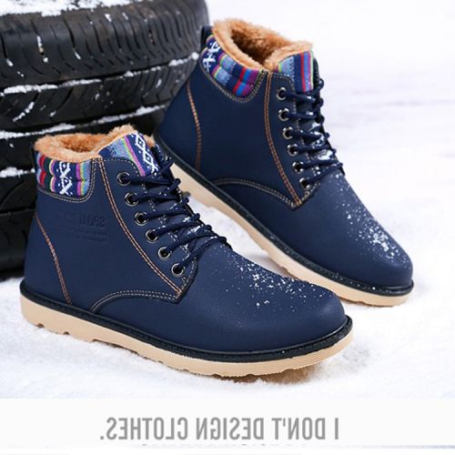 Boots - chaussures en Nubuck ronde pour hiver - loisir - semelle caoutchouc - Ref 955052