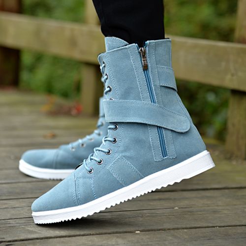 Boots - chaussures en Nubuck ronde pour hiver - loisir - semelle caoutchouc - Ref 955139