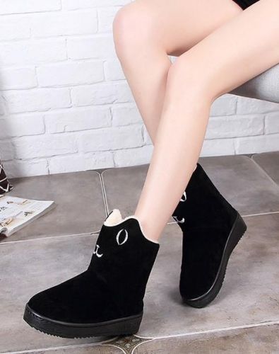 Boots - chaussures en ronde pour hiver - tendance des jeunes - semelle plastique - Ref 955204