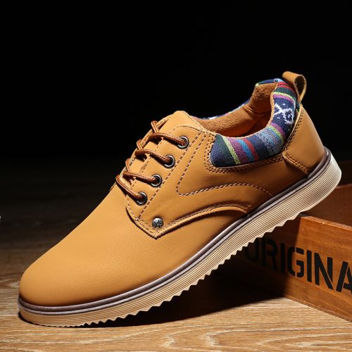 Boots - chaussures en Une variété de matériaux épissure ronde pour hiver - loisir - semelle caoutchouc - Ref 955222