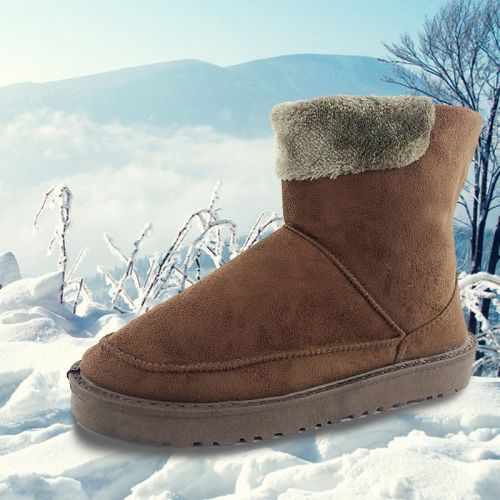 Boots - chaussures en ronde pour hiver - loisir - semelle caoutchouc - Ref 955229
