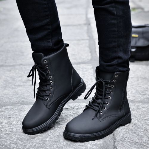 Boots - chaussures en PU ronde pour printemps - loisir - semelle caoutchouc - Ref 955279