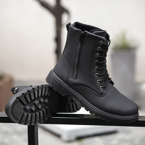 Boots - chaussures en ronde pour hiver - loisir - semelle caoutchouc - Ref 955328