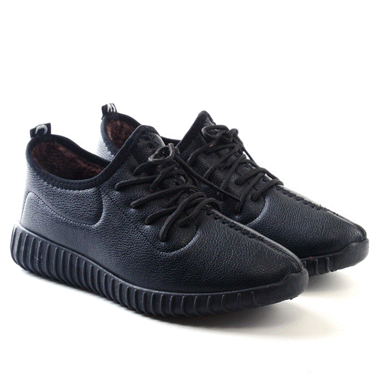 Boots - chaussures en PU ronde pour hiver - loisir - semelle caoutchouc - Ref 955370