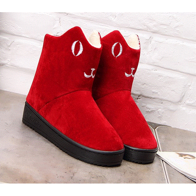 Boots - chaussures en ronde pour hiver - tendance des jeunes - semelle plastique - Ref 955388