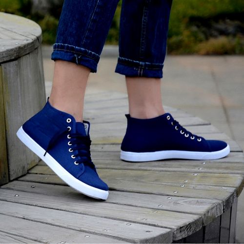 Boots - chaussures en toile ronde pour hiver - loisir - semelle caoutchouc - Ref 955409