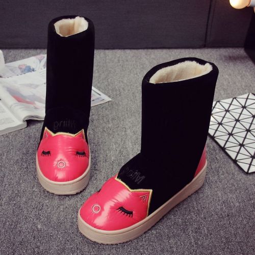 Boots - chaussures en ronde pour hiver - simple - semelle caoutchouc mousse EVA - Ref 955411