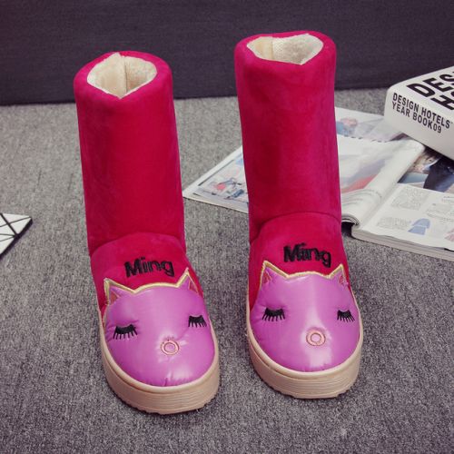 Boots - chaussures en ronde pour hiver - simple - semelle caoutchouc mousse EVA - Ref 955418