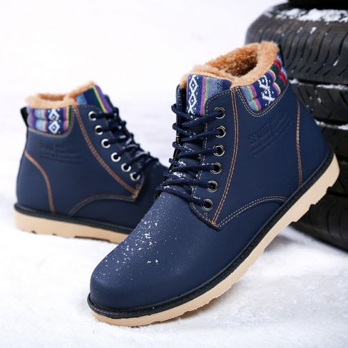 Boots - chaussures en PU ronde pour hiver - loisir - Ref 955427