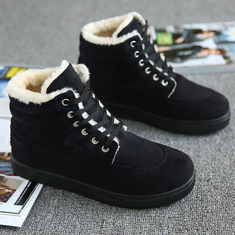Boots - chaussures en ronde pour hiver - semelle caoutchouc - Ref 955455