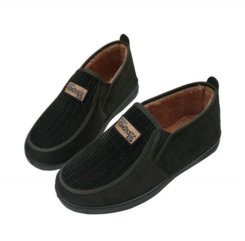 Boots - chaussures en velours côtelé ronde pour hiver - loisir - semelle caoutchouc - Ref 955494