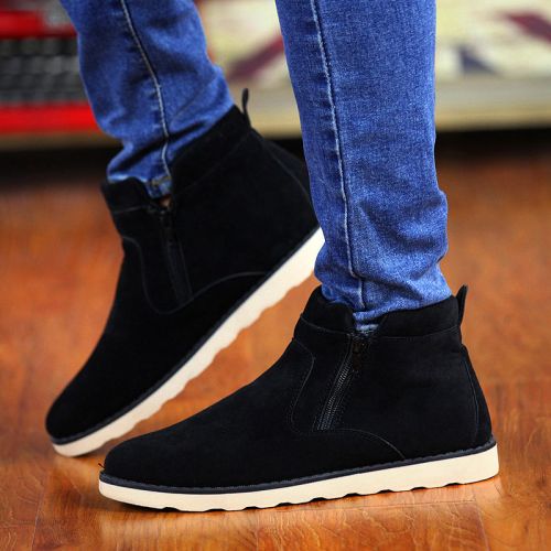 Boots - chaussures en ronde pour printemps - tendance des jeunes - semelle caoutchouc - Ref 955495