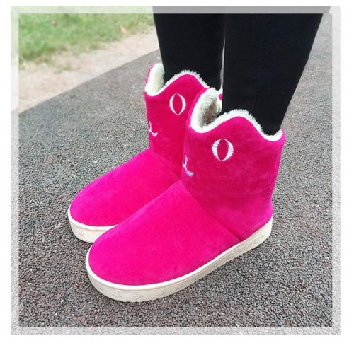 Boots - chaussures en ronde pour hiver - tendance des jeunes - semelle plastique - Ref 955514