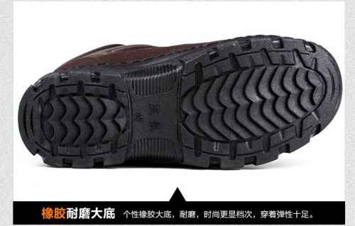 Boots - chaussures en toile ronde pour hiver - loisir - semelle caoutchouc - Ref 955567