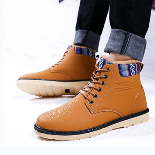 Boots - chaussures en PU ronde - loisir - semelle caoutchouc - Ref 955570