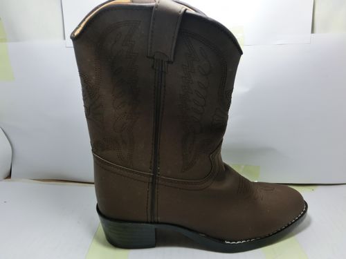Boots - chaussures en plancher de cuir, En plus de de vache, - Ref 955594