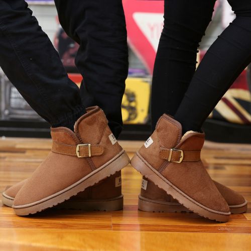 Boots - chaussures en ronde pour hiver - simple - semelle plastique - Ref 955644