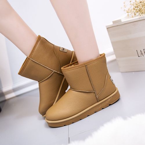Boots - chaussures en PU ronde pour printemps - tendance des jeunes - semelle caoutchouc - Ref 955655