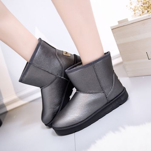Boots - chaussures en PU ronde pour printemps - tendance des jeunes - semelle caoutchouc - Ref 955656