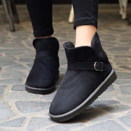 Boots - chaussures en ronde pour hiver - tendance des jeunes - semelle mousse - Ref 955662