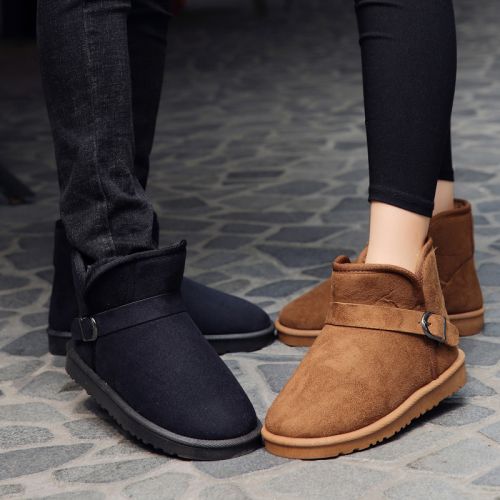 Boots - chaussures en ronde pour hiver - tendance des jeunes - semelle mousse - Ref 955663