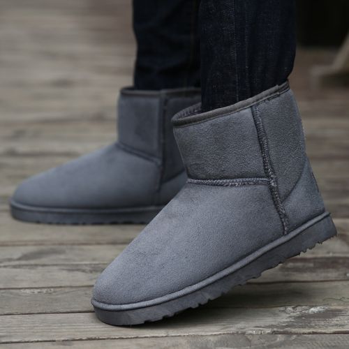 Boots - chaussures en ronde pour hiver - simple - semelle caoutchouc - Ref 955664