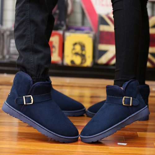 Boots - chaussures en ronde pour hiver - simple - semelle plastique - Ref 955668