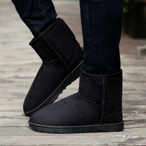 Boots - chaussures en ronde pour hiver - simple - semelle caoutchouc - Ref 955672