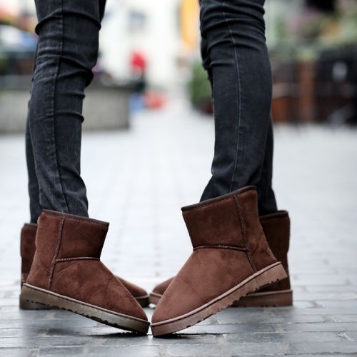 Boots - chaussures en ronde pour hiver - loisir - semelle caoutchouc - Ref 955684