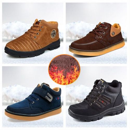 Boots - chaussures en toile ronde pour hiver - loisir - semelle caoutchouc - Ref 955694