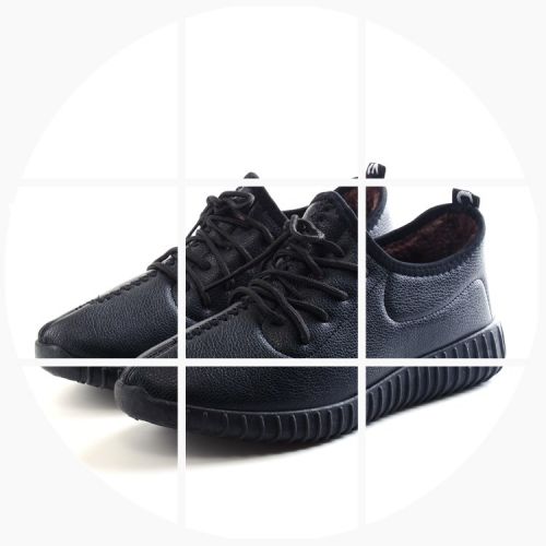 Boots - chaussures en PU ronde pour hiver - loisir - semelle caoutchouc - Ref 955697