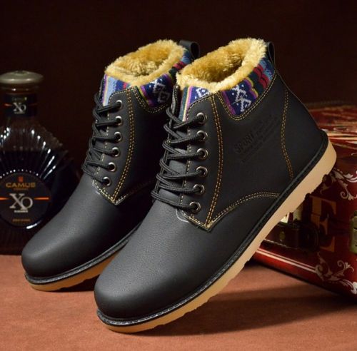 Boots - chaussures en PU ronde pour hiver - loisir - semelle caoutchouc - Ref 955731