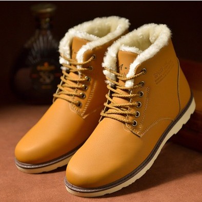 Boots - chaussures en PU ronde pour hiver - loisir - semelle caoutchouc - Ref 955732