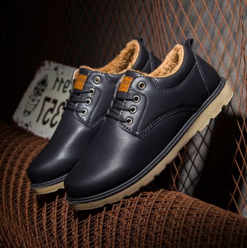 Boots - chaussures en PU ronde pour hiver - loisir - semelle caoutchouc - Ref 955735