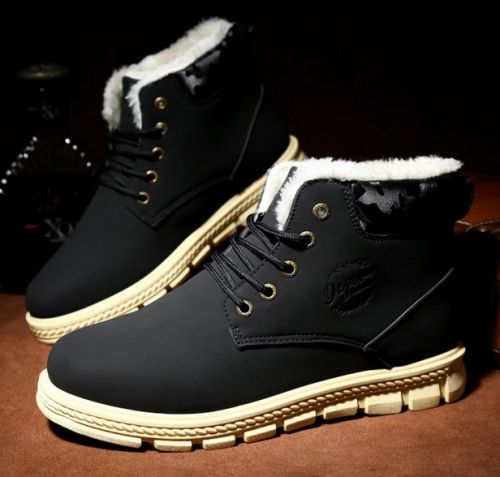 Boots - chaussures en PU ronde pour hiver - loisir - semelle caoutchouc - Ref 955736