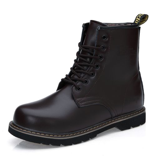 Boots - chaussures en Microfiber ronde pour hiver - Europe - semelle caoutchouc - Ref 955748
