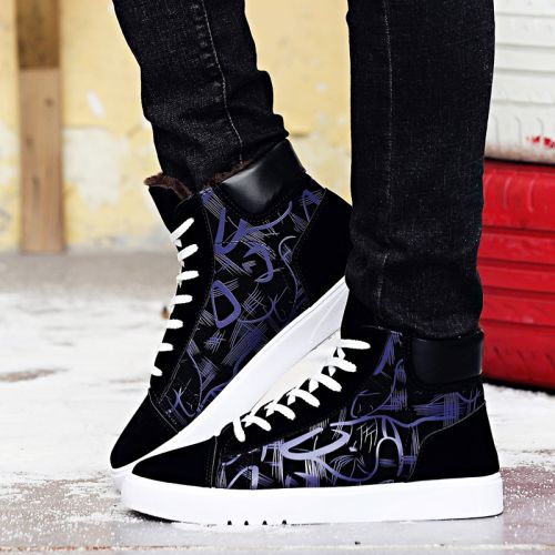 Boots - chaussures en Microfiber ronde pour hiver - tendance des jeunes - semelle caoutchouc - Ref 955772