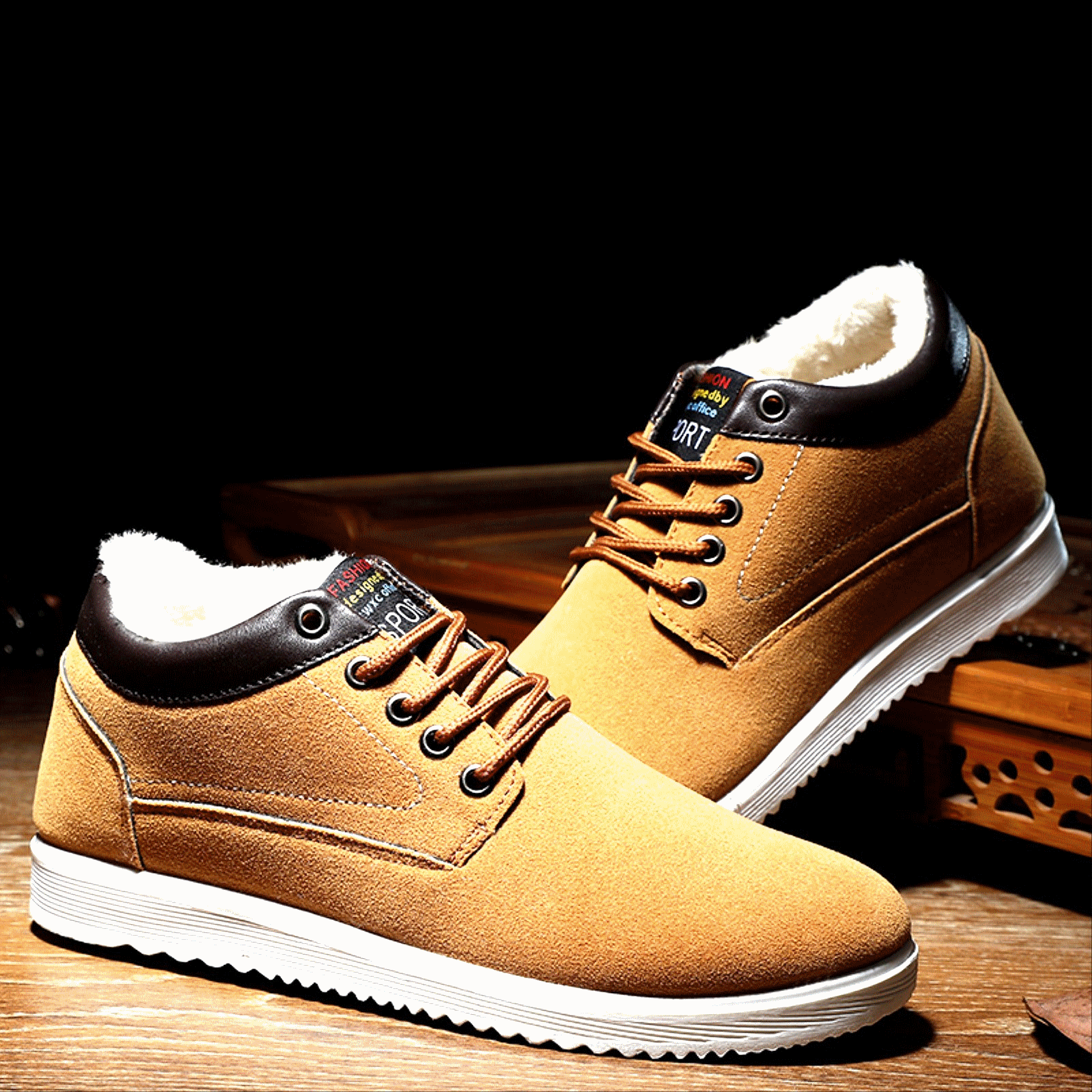 Boots - chaussures en ronde pour hiver - loisir - semelle caoutchouc - Ref 955773